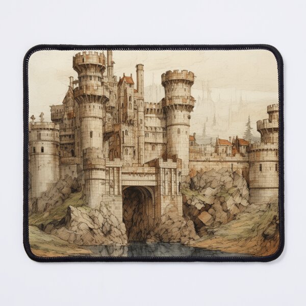 Item preview, A Sketch of a Medieval Castle designed and sold by Sketch-Shack.