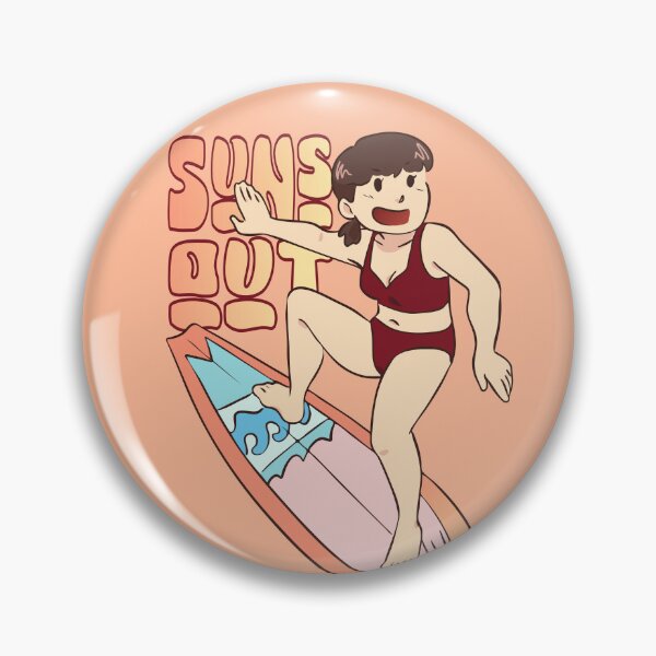 Item preview, Beach Day Surfing Suns Out! Kiara - BlackFox designed and sold by AngelEneArt.