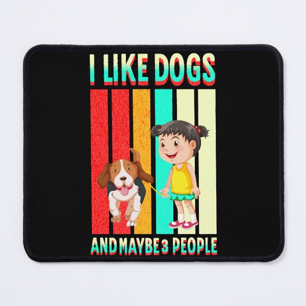 Item preview, I Like Dogs and Maybe 3 PeopleLife Goal Pet all the Dogs Funny Cute Plush Dog Toys with Squeakerc designed and sold by AmeeAinsworth.