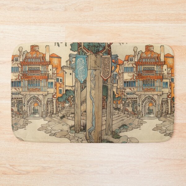 Item preview, Gotland city drawing designed and sold by ComicsFactory.