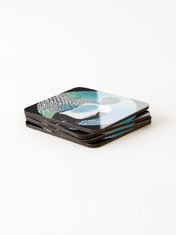 Thumbnail 4 of 5, Coasters (Set of 4), Binary Code designed and sold by AbsoluteA.