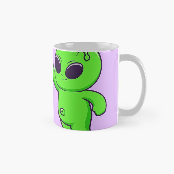 Item preview, "Cosmic High-Five: Cute Astronaut and Alien Cartoon" designed and sold by hjian8219.