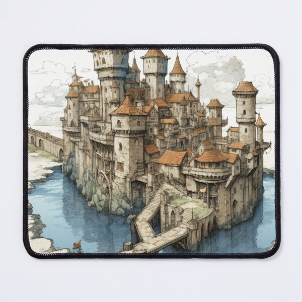 Item preview, A Sketch of a Medieval Castle designed and sold by Sketch-Shack.