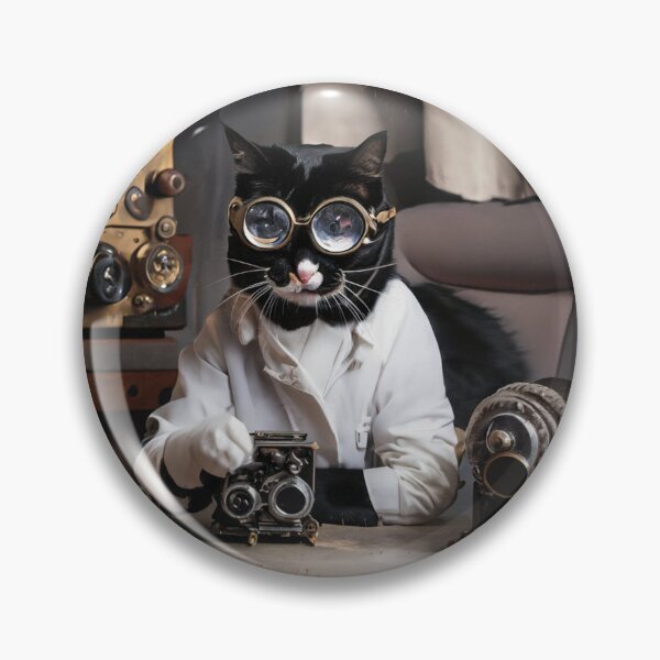 Item preview, Steampunk Cat Postage III - Honouring Cat Scientists - Professeur Marie Purrie designed and sold by BitterGrounds.