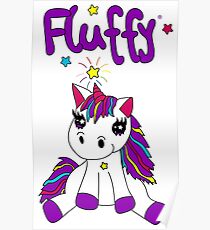 Unicorn fluffy Poster