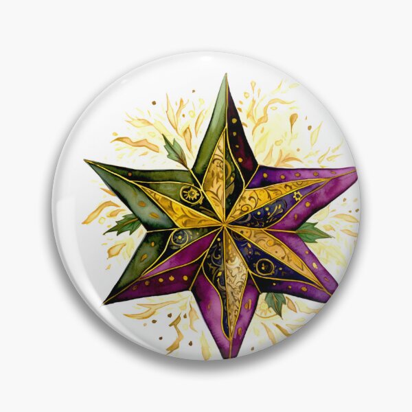 Item preview, Star Design Plum, olive green, beige, cream, gold 2 designed and sold by Highlandkings.