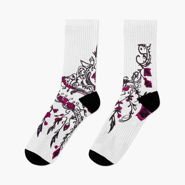 Item preview, Traditional Digital Embroidery of Esthetic Vampire European Victorian Gothic Pink Pattern designed and sold by Kai Multiverse.