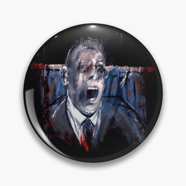 Item preview, Francis Bacon Screaming Business man in suit office angst existential painting art lover 	 	 or mask  	 designed and sold by fztnwpxardf68.