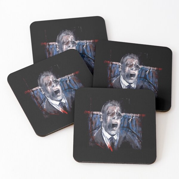 Item preview, Francis Bacon Screaming Business man in suit office angst existential painting art lover 	 	 or mask  	 designed and sold by fztnwpxardf68.