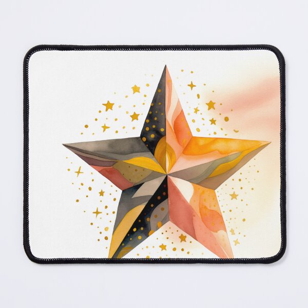 Item preview, Star Design Peach, pink, gray, ivory, gold designed and sold by Highlandkings.