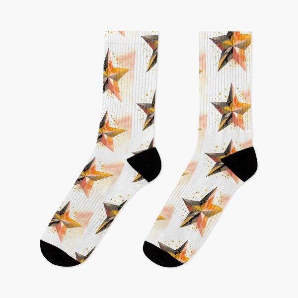 Item preview, Star Design Peach, pink, gray, ivory, gold designed and sold by Highlandkings.