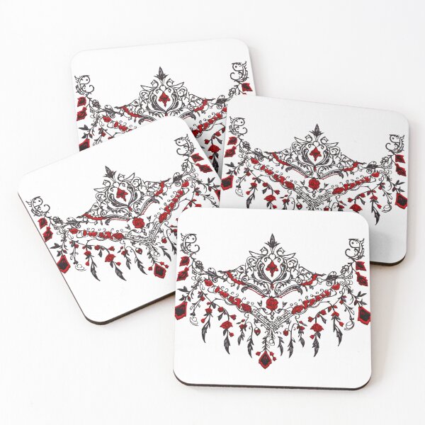 Item preview, Traditional Digital Embroidery of Esthetic Vampire European Victorian Gothic Pattern designed and sold by Kai Multiverse.