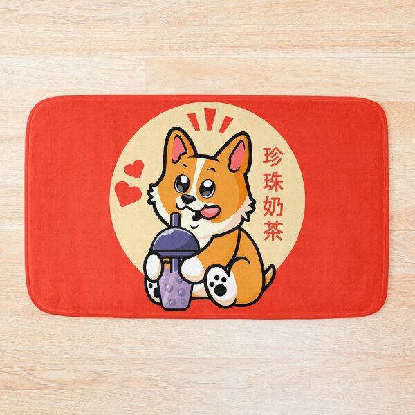 Item preview, Corgi and boba (bubble) tea designed and sold by messy-nessie.