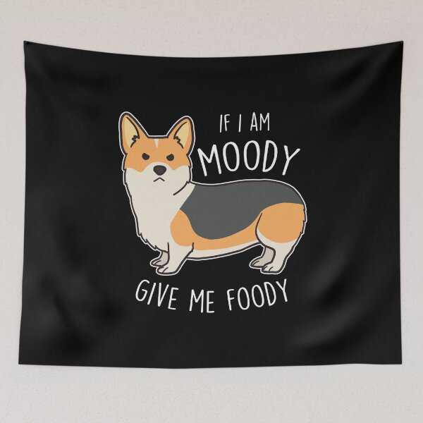 Artikelvorschau, Rothaariger dreifarbiger Corgi Moody Foody entworfen und verkauft von Clara Hollins.