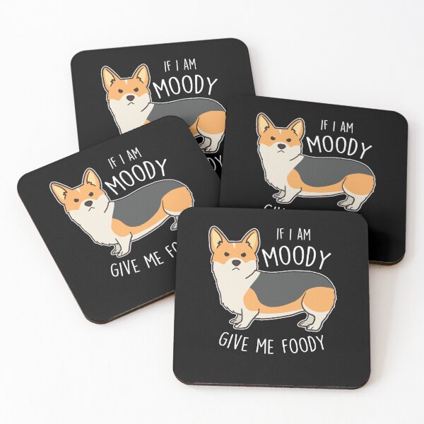 Item preview, Red-Headed Tricolor Corgi Moody Foody designed and sold by Clara Hollins.