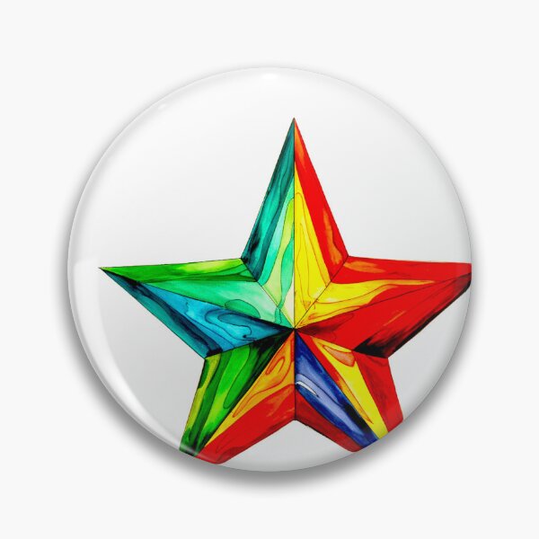 Item preview, Star Design Red, orange, yellow, green, blue designed and sold by Highlandkings.