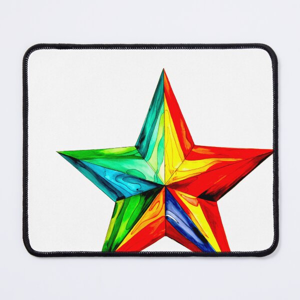 Item preview, Star Design Red, orange, yellow, green, blue designed and sold by Highlandkings.