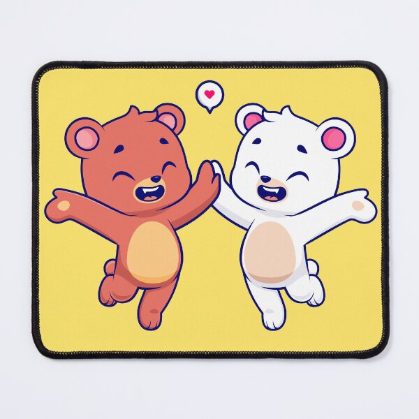 Item preview, Polar Paws: Cute Polar Bear High-Five Cartoon designed and sold by hjian8219.