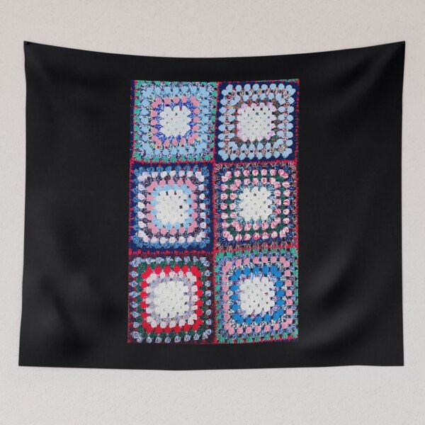 Item preview, knitted background granny square  	 designed and sold by zfrttnrsyvw3.