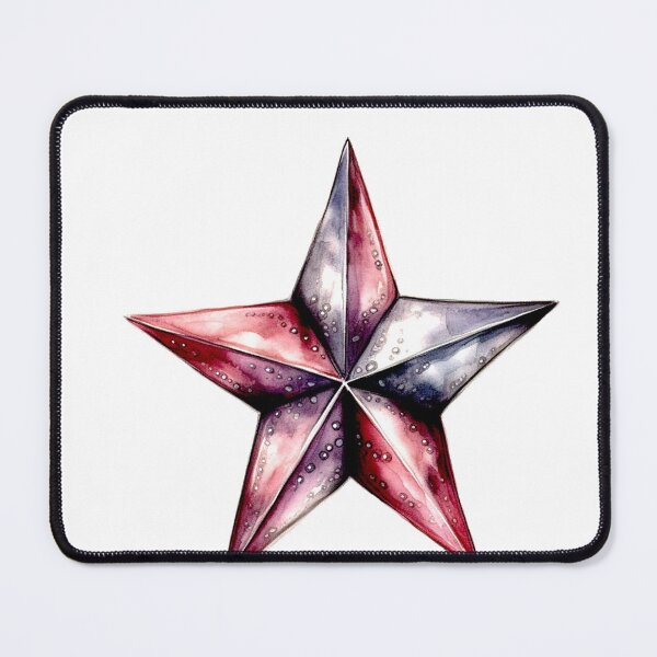 Item preview, Star Design Rose, pink, mauve, gray, silver 3 designed and sold by Highlandkings.