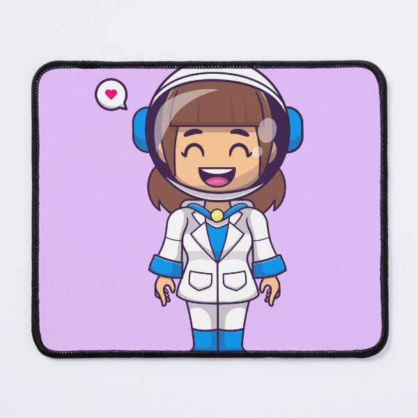 Item preview, Adorable Astronaut: Cute Woman Standing in Space designed and sold by hjian8219.