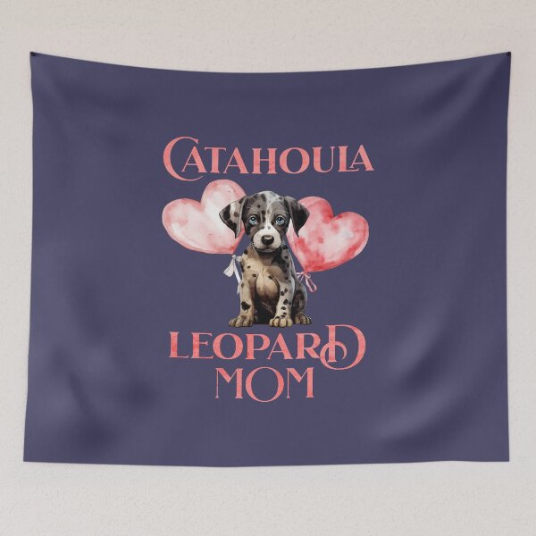Item preview, Catahoula Leopard Mom With Heart Shaped Balloons - Catahoula Leopard Dog Lover designed and sold by lovealva.
