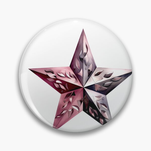 Item preview, Star Design Rose, pink, mauve, gray, silver designed and sold by Highlandkings.