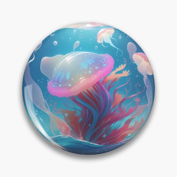 Item preview, A jellyfish in the ocean designed and sold by Carmillai.