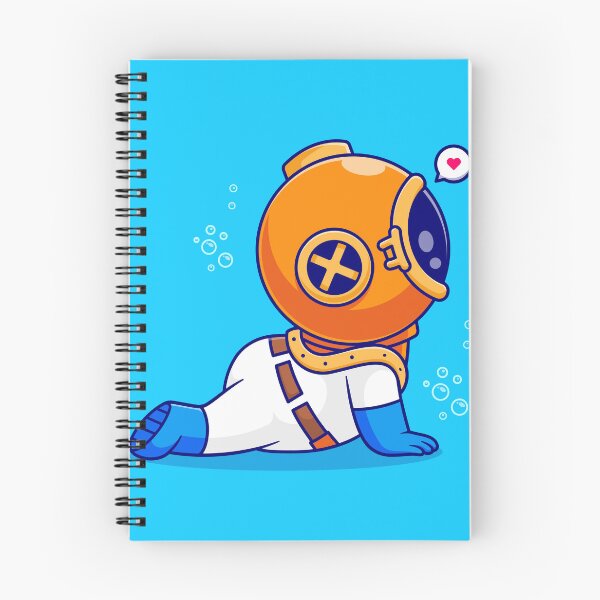 Item preview, Playful Diver: Cute Cartoon Stretching in Style" designed and sold by hjian8219.