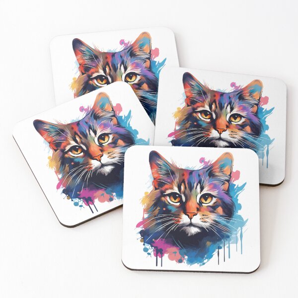 Item preview, Cat Graffiti Graphic Print T-Shirt designed and sold by ameowzingdesign.