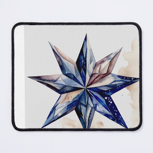 Item preview, Star Design Royal blue, blush, gray, silver, white 2 designed and sold by Highlandkings.