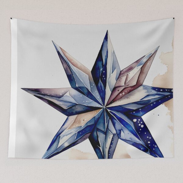 Item preview, Star Design Royal blue, blush, gray, silver, white 2 designed and sold by Highlandkings.