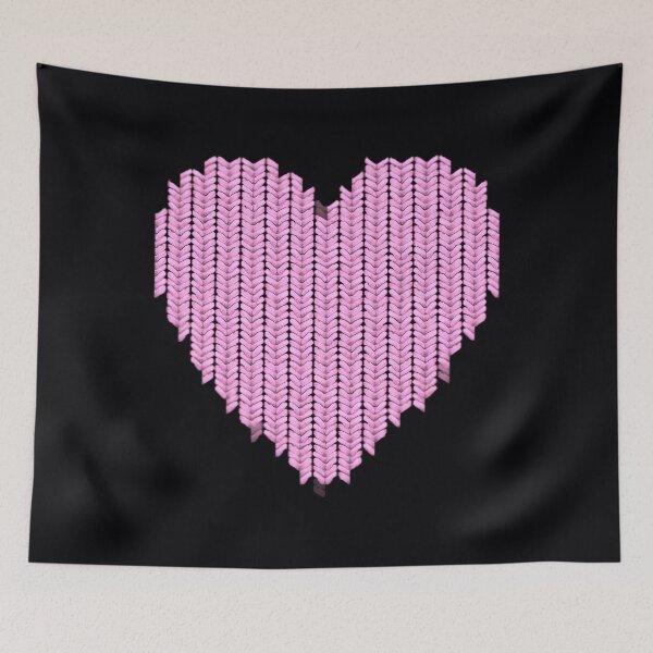 Item preview, Knitted Heart Tri-blend 	 designed and sold by zfrttnrsyvw3.