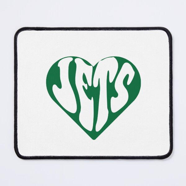 Item preview, New York Jets Funky Retro Heart designed and sold by Gang Green Gear.