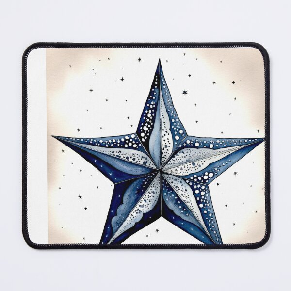 Item preview, Star Design Royal blue, blush, gray, silver, white designed and sold by Highlandkings.
