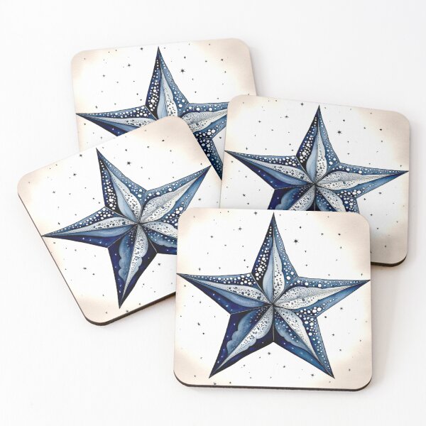 Item preview, Star Design Royal blue, blush, gray, silver, white designed and sold by Highlandkings.