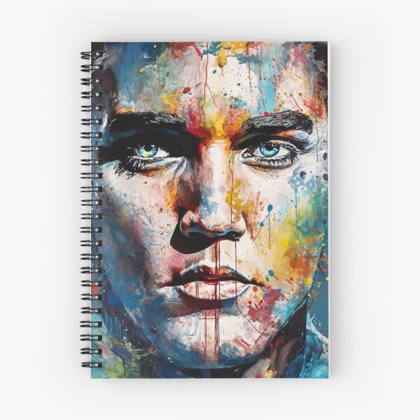 Item preview, pop art abstrakt King Elvis face designed and sold by Carinaprint.