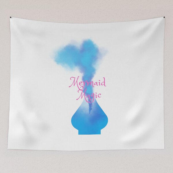 Item preview, Sirenas Blue and Pink Magic Mermaid Bottle on White designed and sold by SirenasWorld.