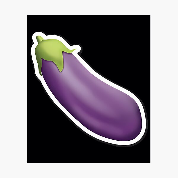 Peach cartoon emoji icon eggplant emoticon Vector Image