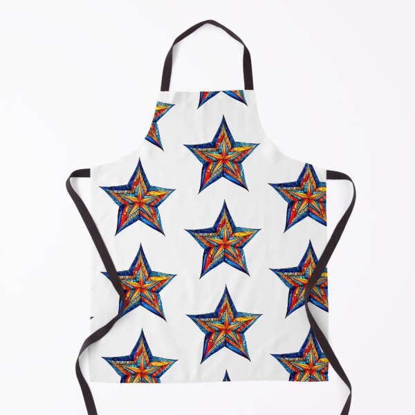 Item preview, Star Design Royal blue, sky blue, coral, white, gold 3 designed and sold by Highlandkings.