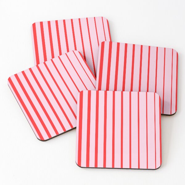 Item preview, Pink and Cherry Red Retro Stripes: Mixed Pattern Magic designed and sold by Rebecca Turk.