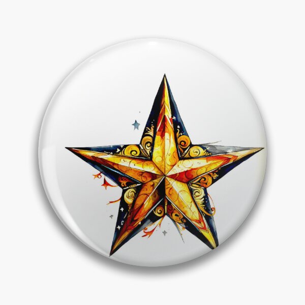 Item preview, Star Design Rust, navy, beige, cream, gold 2 designed and sold by Highlandkings.