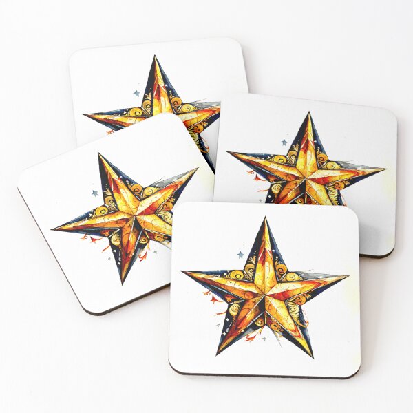 Item preview, Star Design Rust, navy, beige, cream, gold 2 designed and sold by Highlandkings.