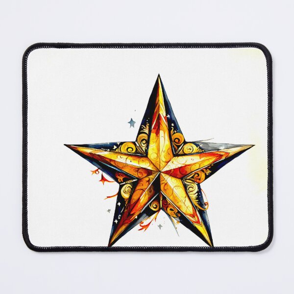 Item preview, Star Design Rust, navy, beige, cream, gold 2 designed and sold by Highlandkings.