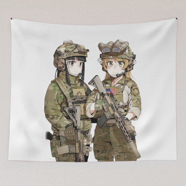 Item preview, Military Anime Girls designed and sold by kittiescuties.