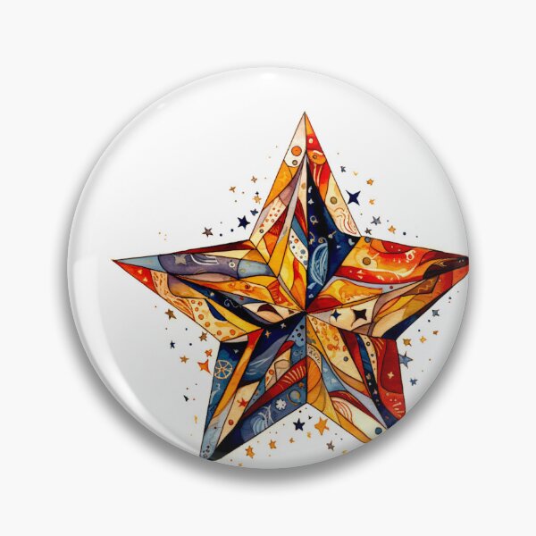 Item preview, Star Design Rust, navy, beige, cream, gold designed and sold by Highlandkings.