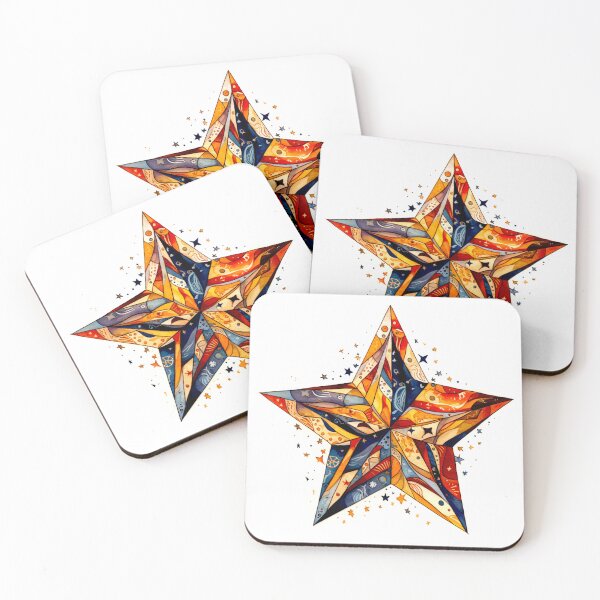 Item preview, Star Design Rust, navy, beige, cream, gold designed and sold by Highlandkings.