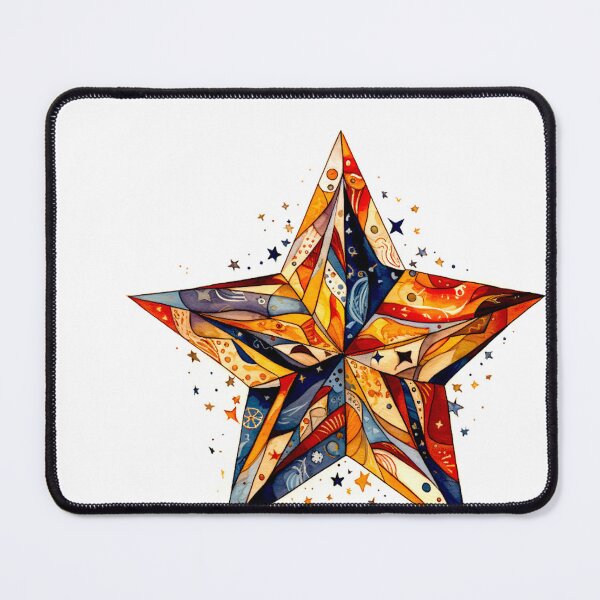 Item preview, Star Design Rust, navy, beige, cream, gold designed and sold by Highlandkings.
