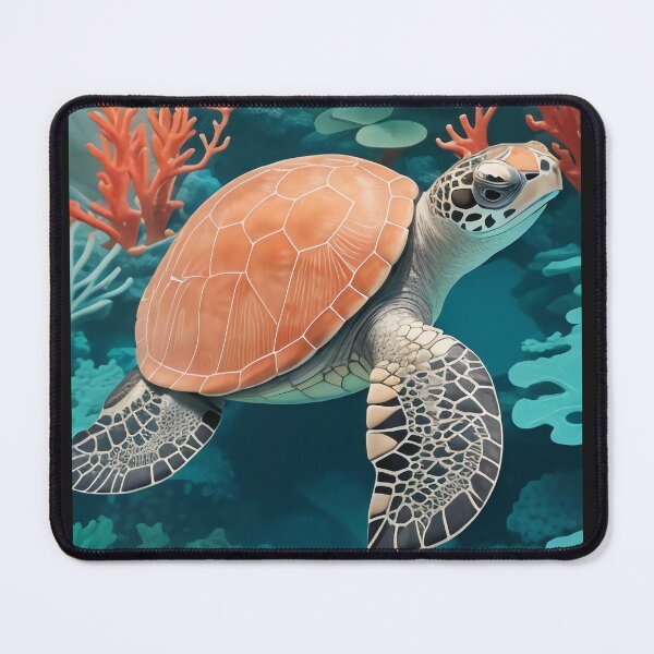 Item preview, Ocean Elegance: Sea Turtle and Coral Fashion Fusion designed and sold by TribalNative.