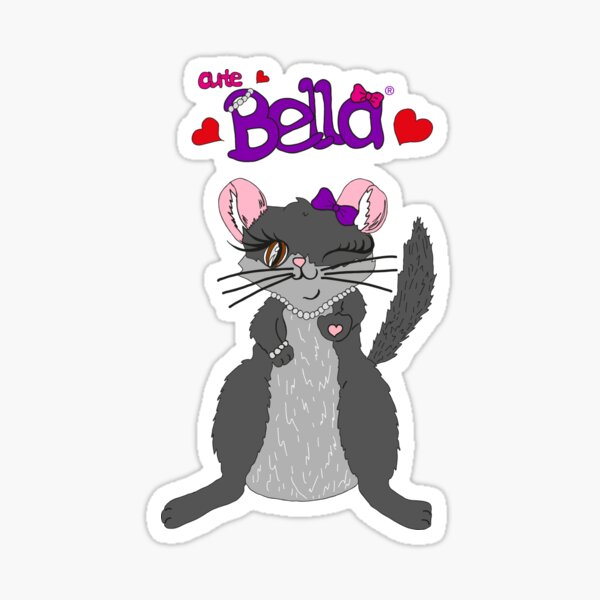 Chinchilla cute Bella Sticker
